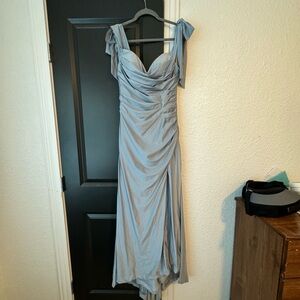 Dusty blue dress
